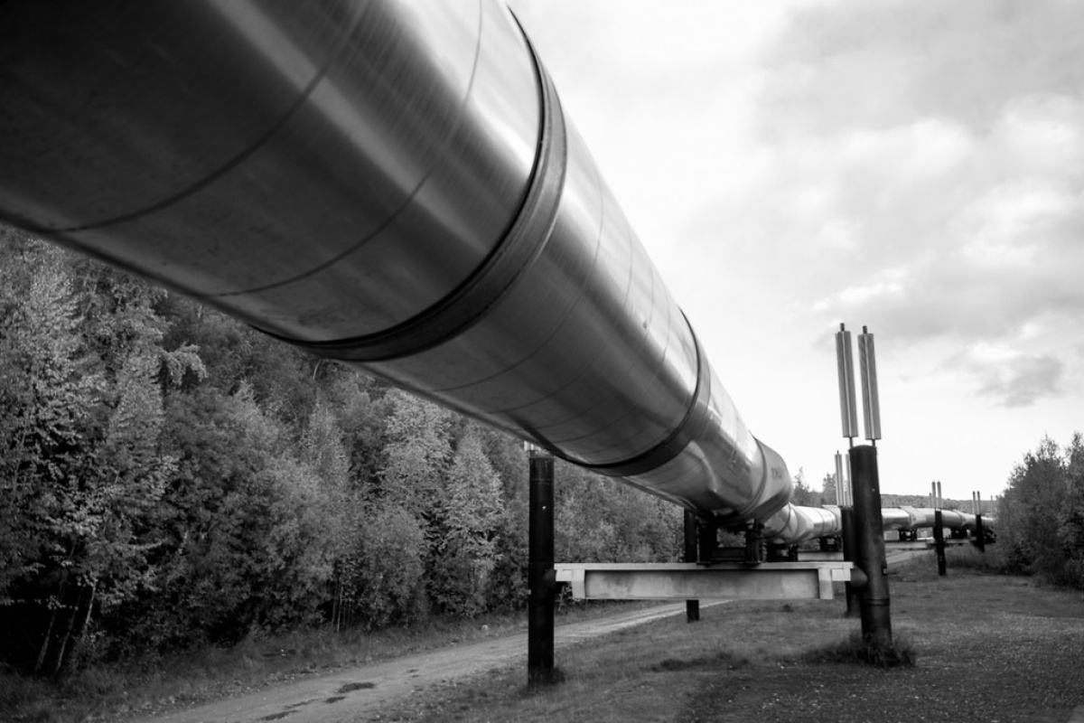 "Pipeline | Fairbanks, Alaska" by Ted LaBar is licensed under CC BY-NC 2.0. To view a copy of this license, visit https://creativecommons.org/licenses/by-nc/2.0/