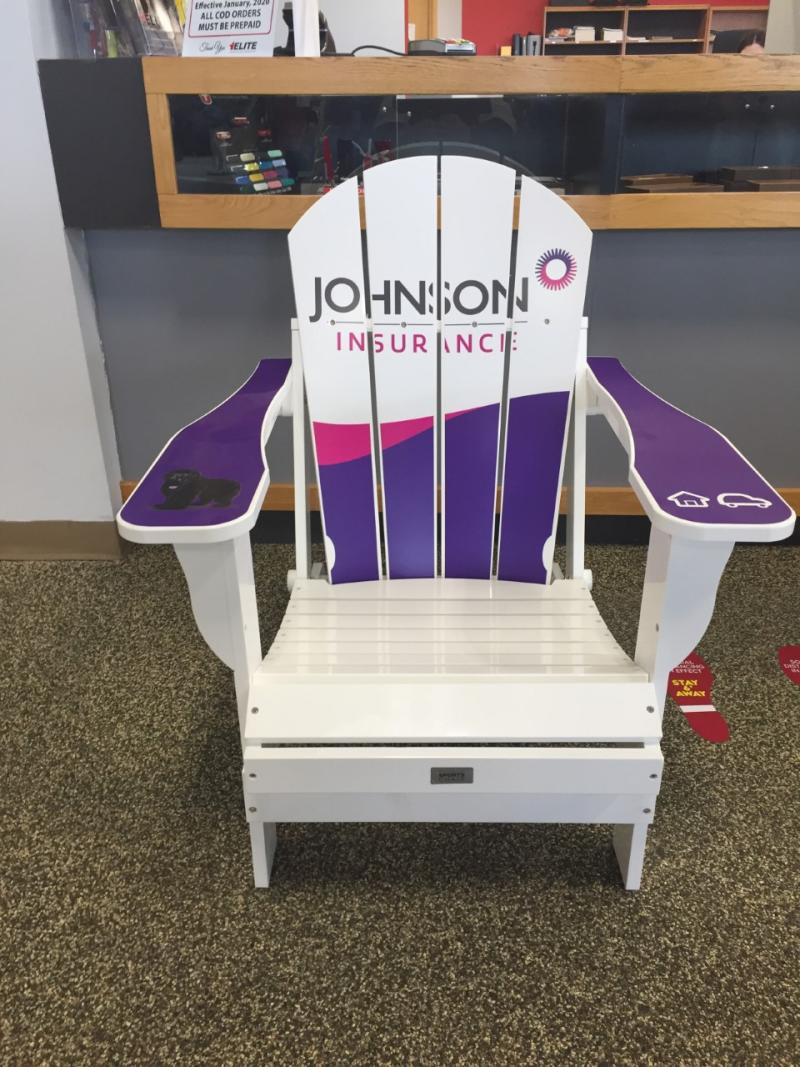 Win this Johnson Insurance deck chair!