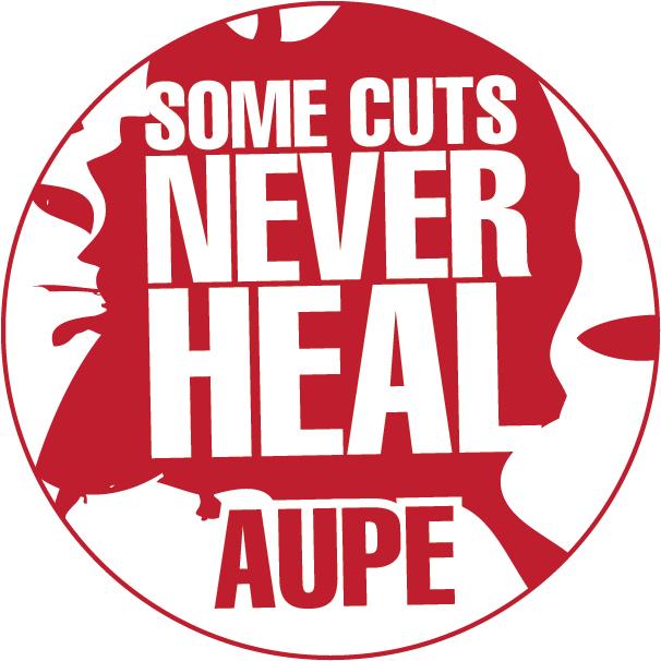 AUPE Some Cuts Never Heal button